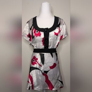 Cato Silky Empire Waist Tie Back Top Large